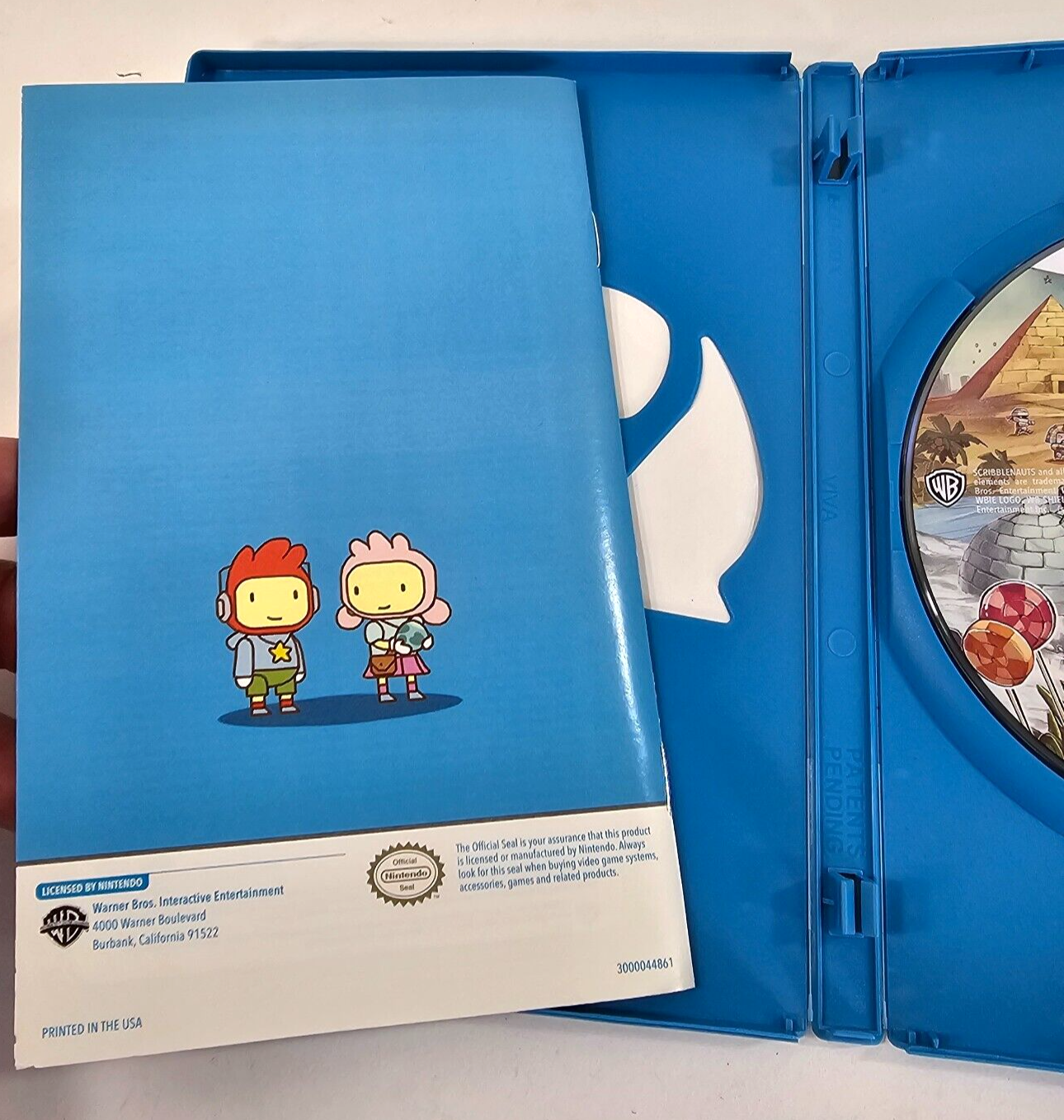 Scribblenauts Unlimited (Nintendo Wii U, 2012) Game Case Manual - Tested