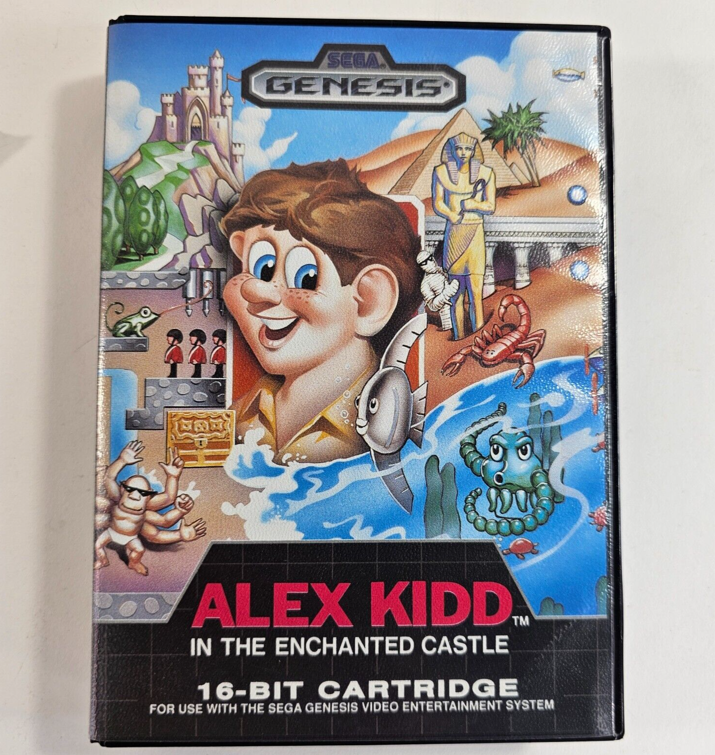 Alex Kidd in the Enchanted Castle (Sega Genesis, 1989) Game Case Manual - Tested
