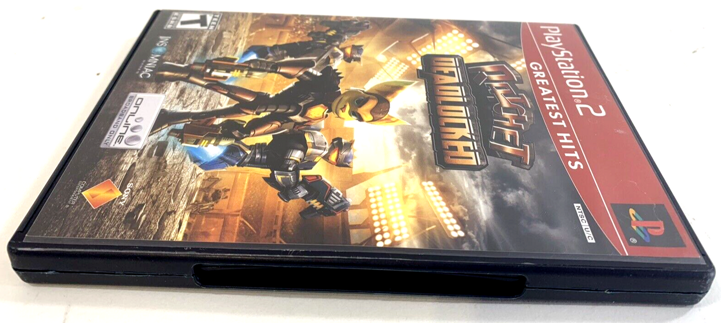 Ratchet: Deadlocked (Sony PlayStation 2, 2005) Game Case Manual - Tested