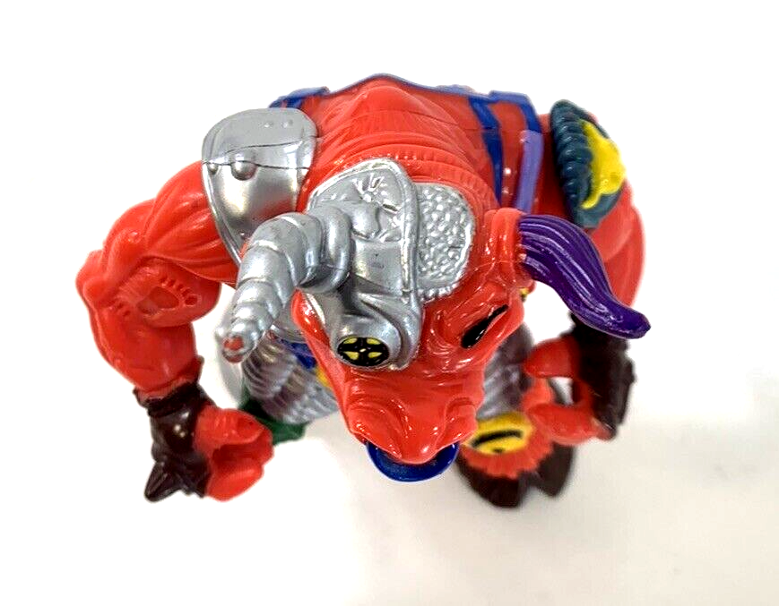 Playmates 1991 Teenage Mutant Ninja Turtle Groundchuck Red Bull Action Figure