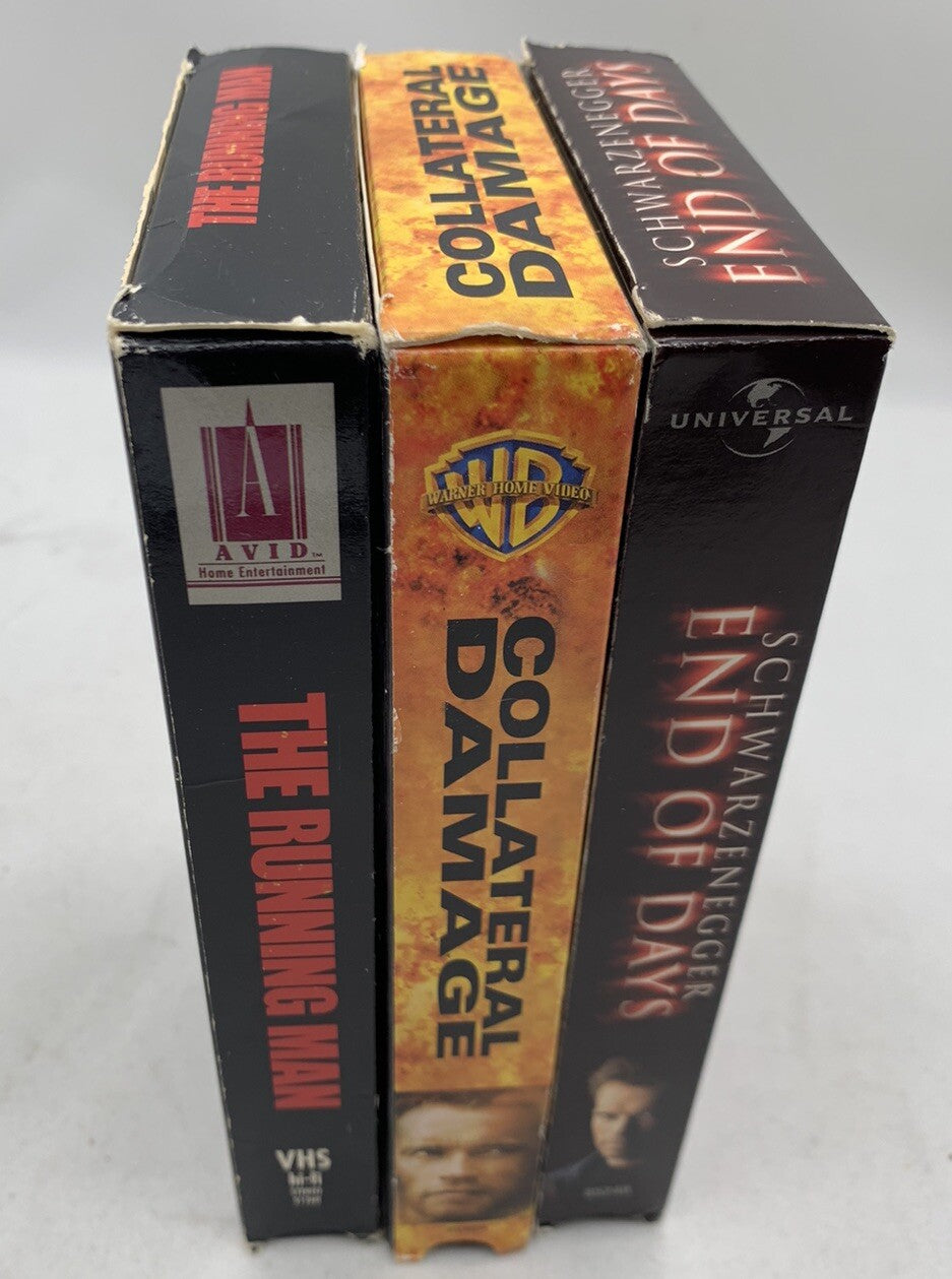 Collateral Damage (VHS Action Movies) End Of Days/The Running Man - Tested