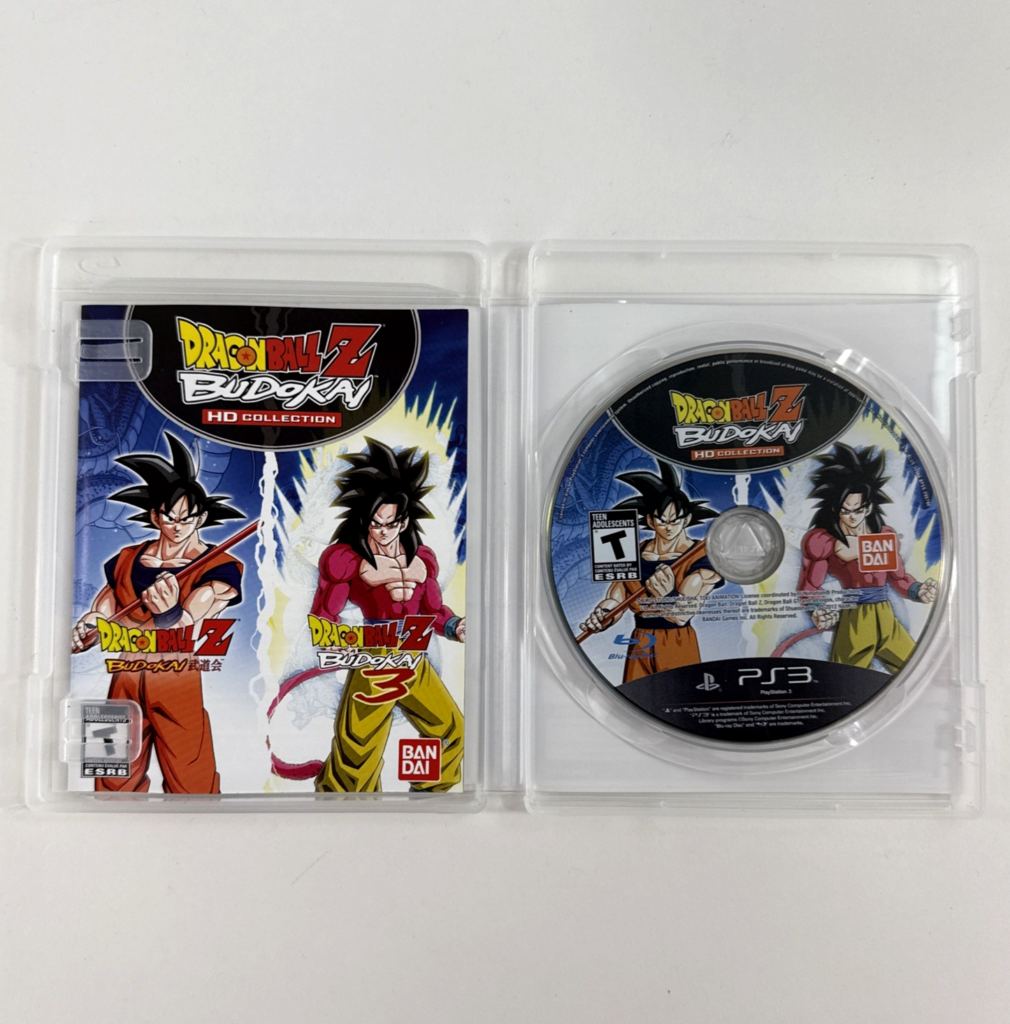Dragon Ball Z: Budokai HD Collection (Sony PlayStation 3, 2012) Game Case Manual