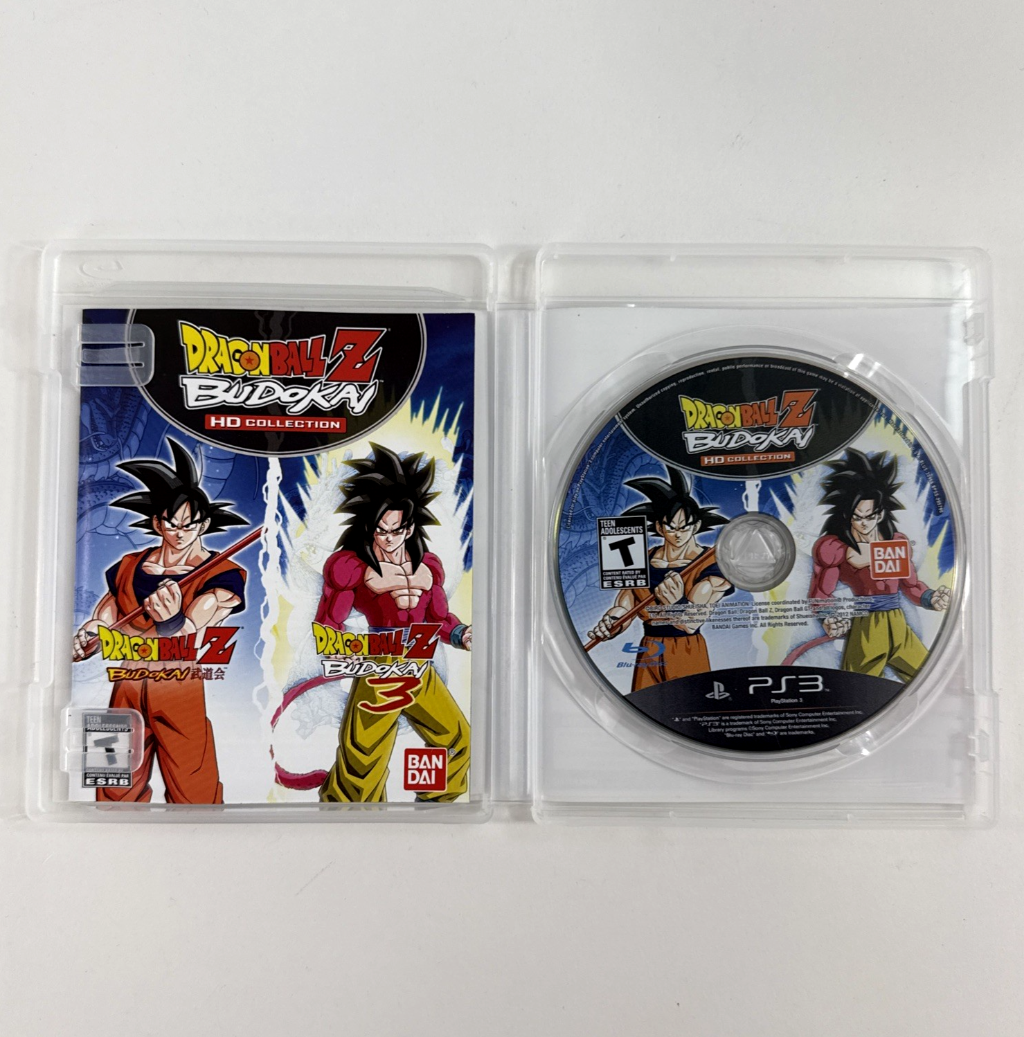 Dragon Ball Z: Budokai HD Collection (Sony PlayStation 3, 2012) Game Case Manual