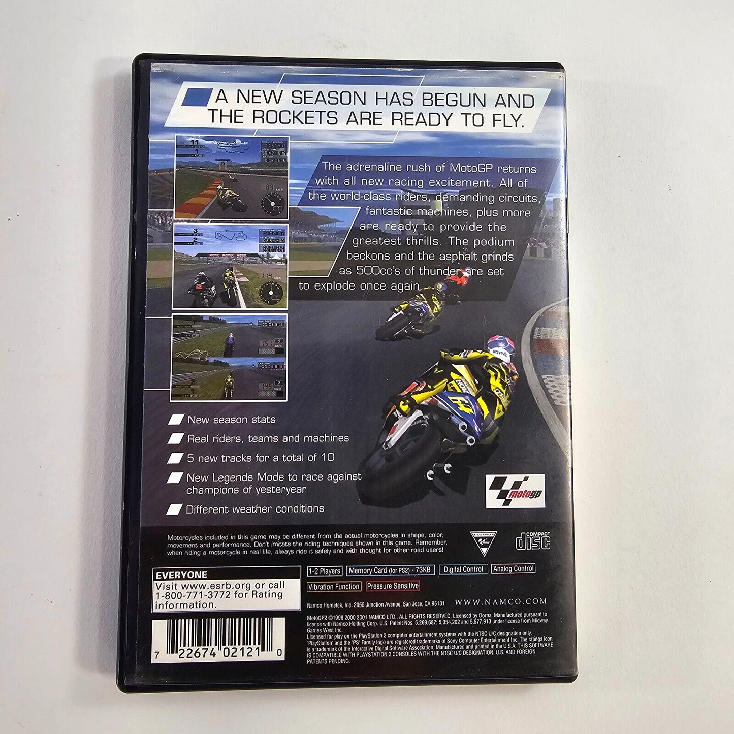 MotoGP (PlayStation 2 bundle) MotoGP2 - Tested and Complete