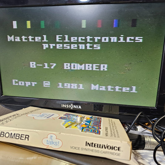 B-17 Bomber (Intellivision, 1982) Game Box Manual Overlay
