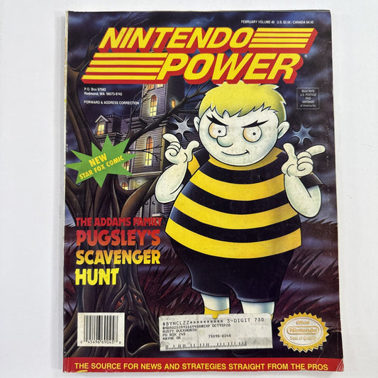 Nintendo Power Magazine - Vol. 45 - Pugsley's Scavenger Hunt