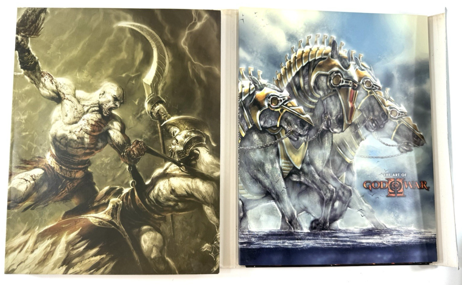 God of War II Limited Edition Strategy Guide, Art Book, Poster -2007, BradyGames