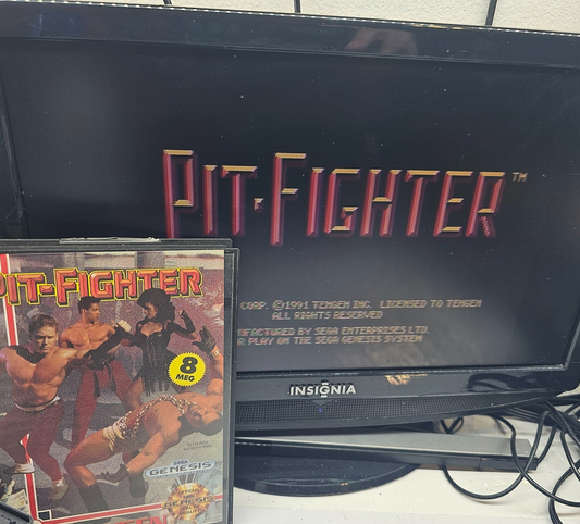 Pit-Fighter (Sega Genesis, 1991) Game Case Manual - Tested and Working