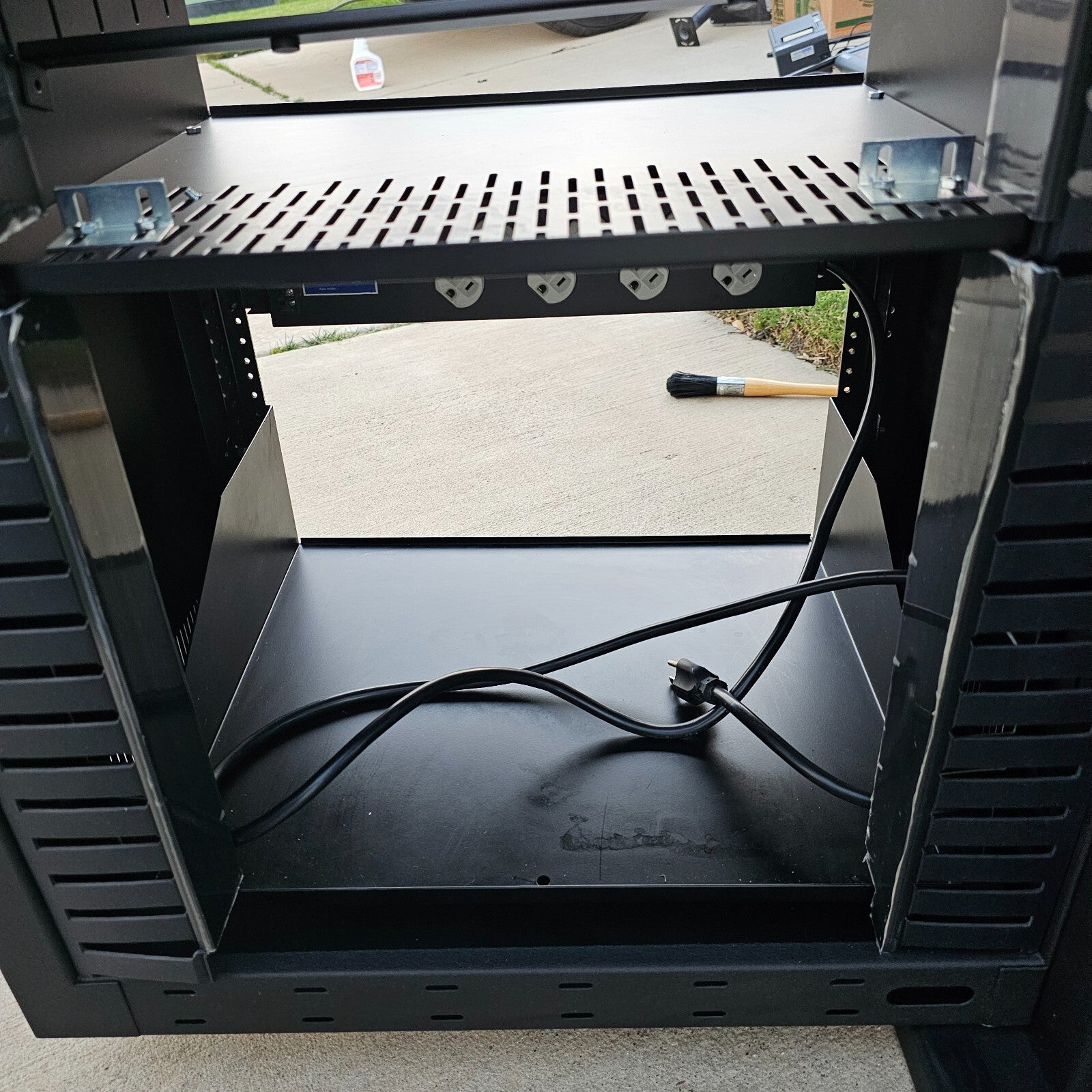 Stage Front Presentation Systems Custom Mounted Audio/Video Cabinet - Read