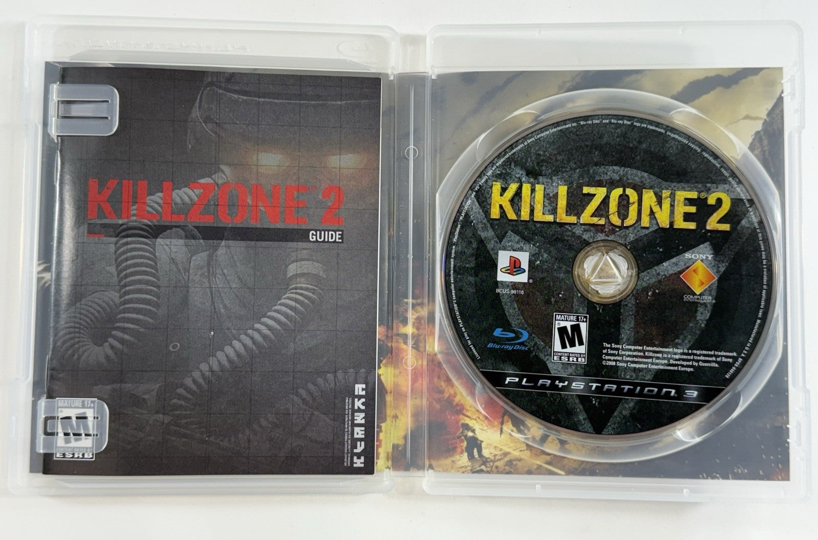 Killzone 2 (Sony PlayStation 3, 2009) Game Case Manual Registration - Tested