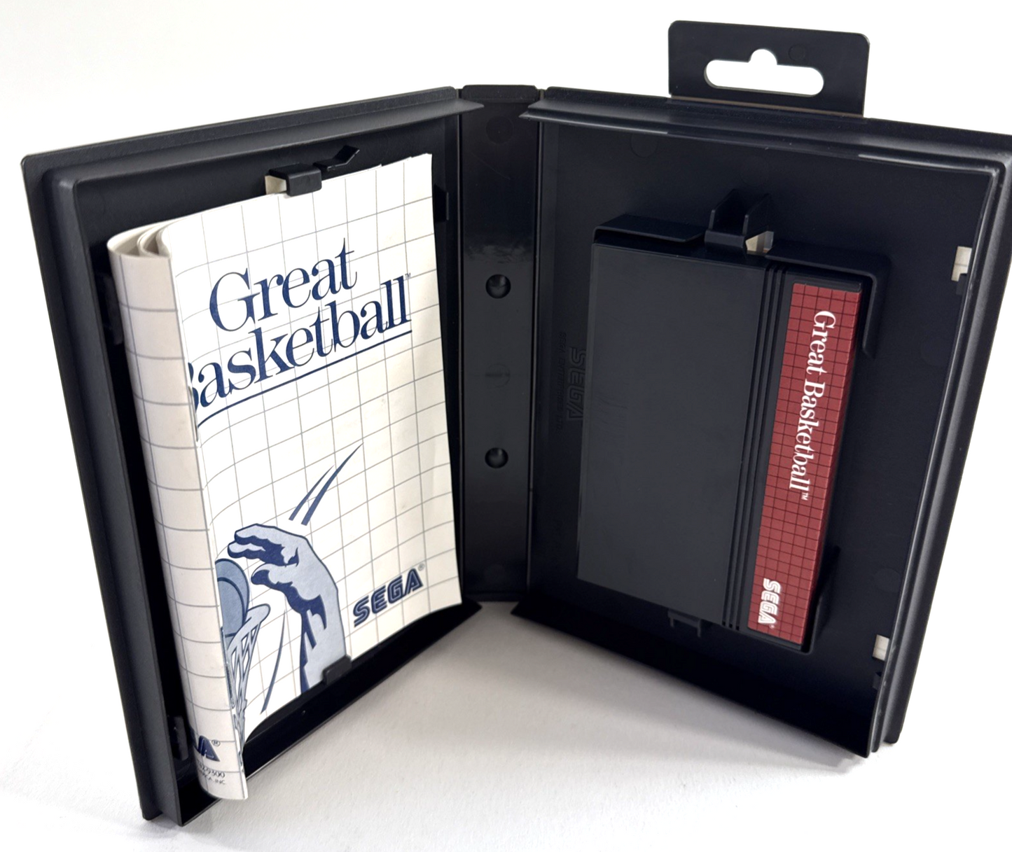 Great Baskeball (Sega Master System, 1987) Game Case Manual - Tested and Working