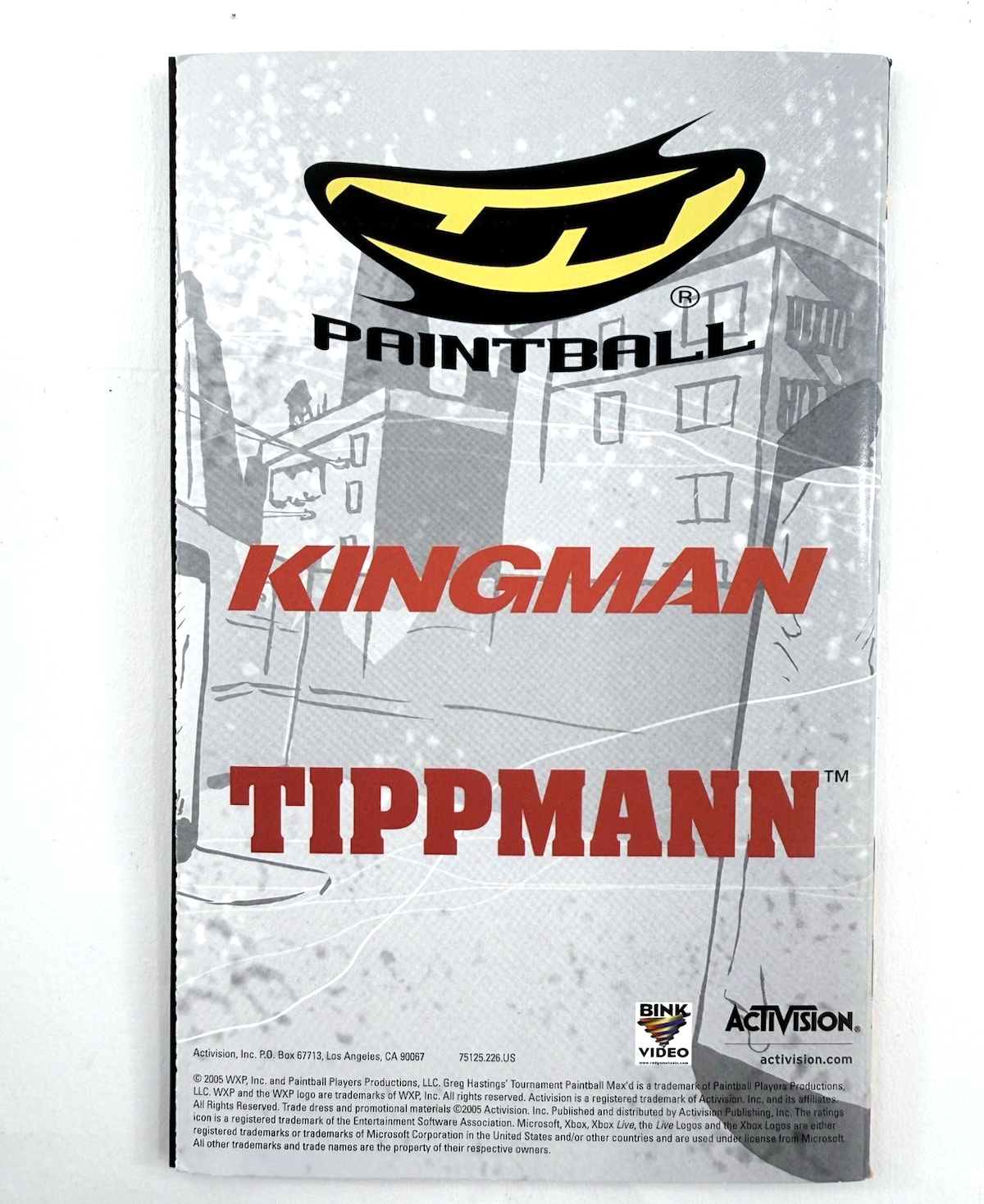 Greg Hastings' Tournament Paintball Max'd (Xbox, 2005) Game, Case, Manual, Reg.