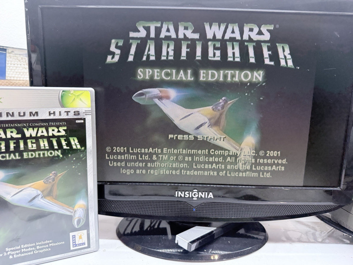 Star Wars: Starfighter Special Edition (Xbox, 2001) Game Case Manual - Tested