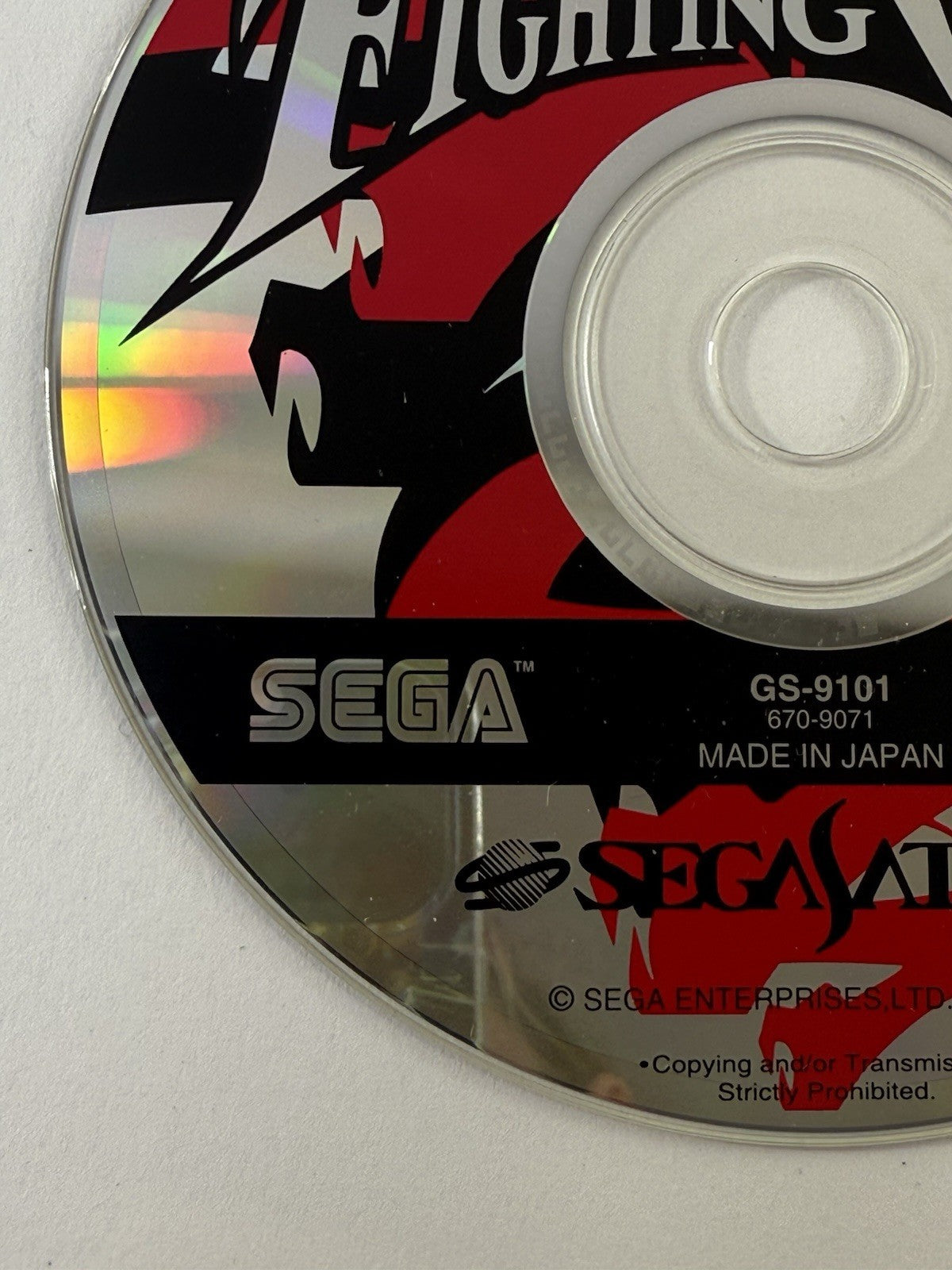 Fighting Vipers (J Sega Saturn, 1996) Game Disc and Manual - Tested