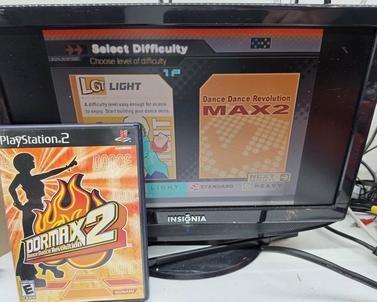 DDRMAX2: Dance Dance Revolution (PlayStation 2, 2003) Game, Case, Manual -Tested