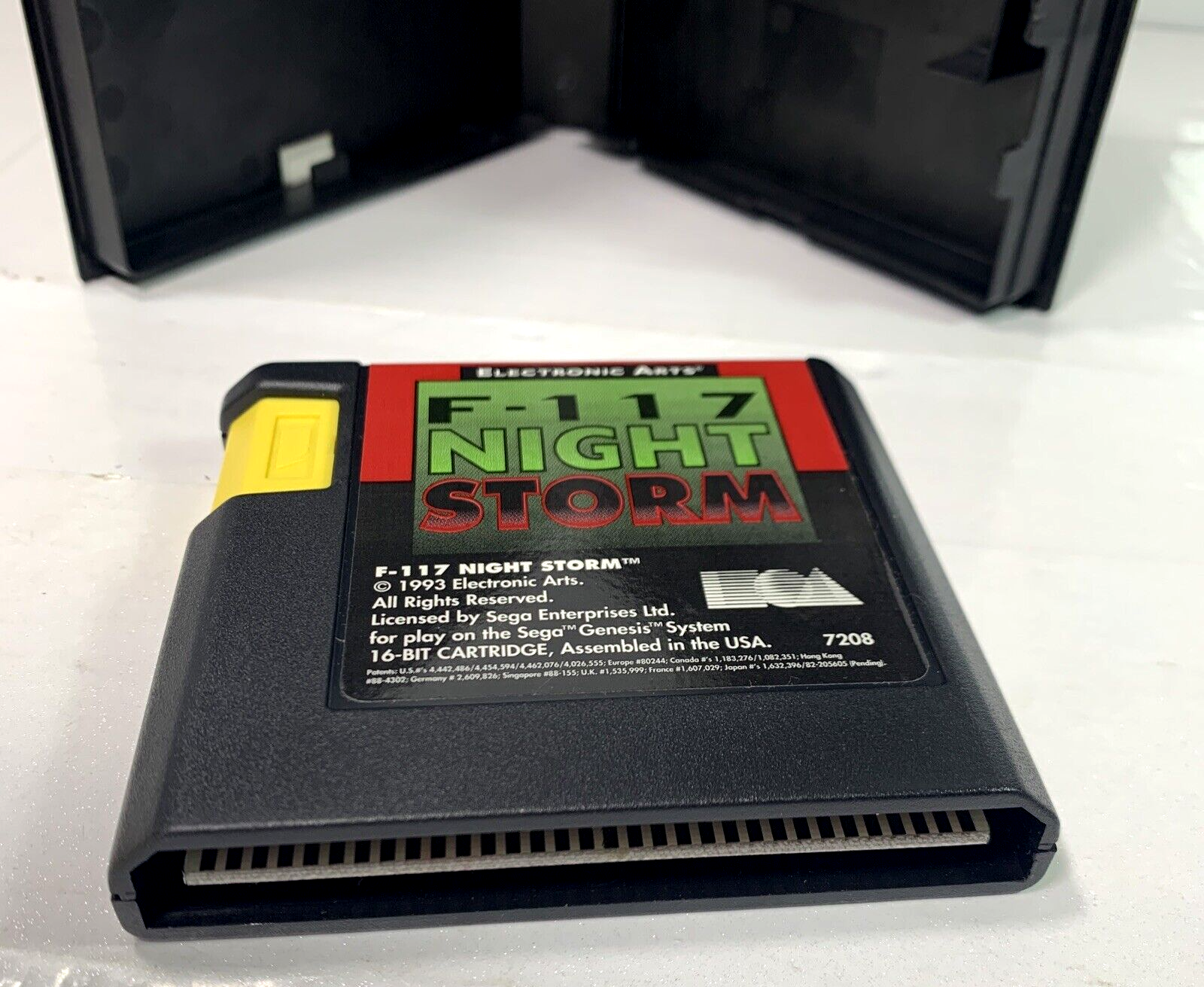 F-117 Night Storm (Sega Genesis, 1992) Game and Case - Tested and Working