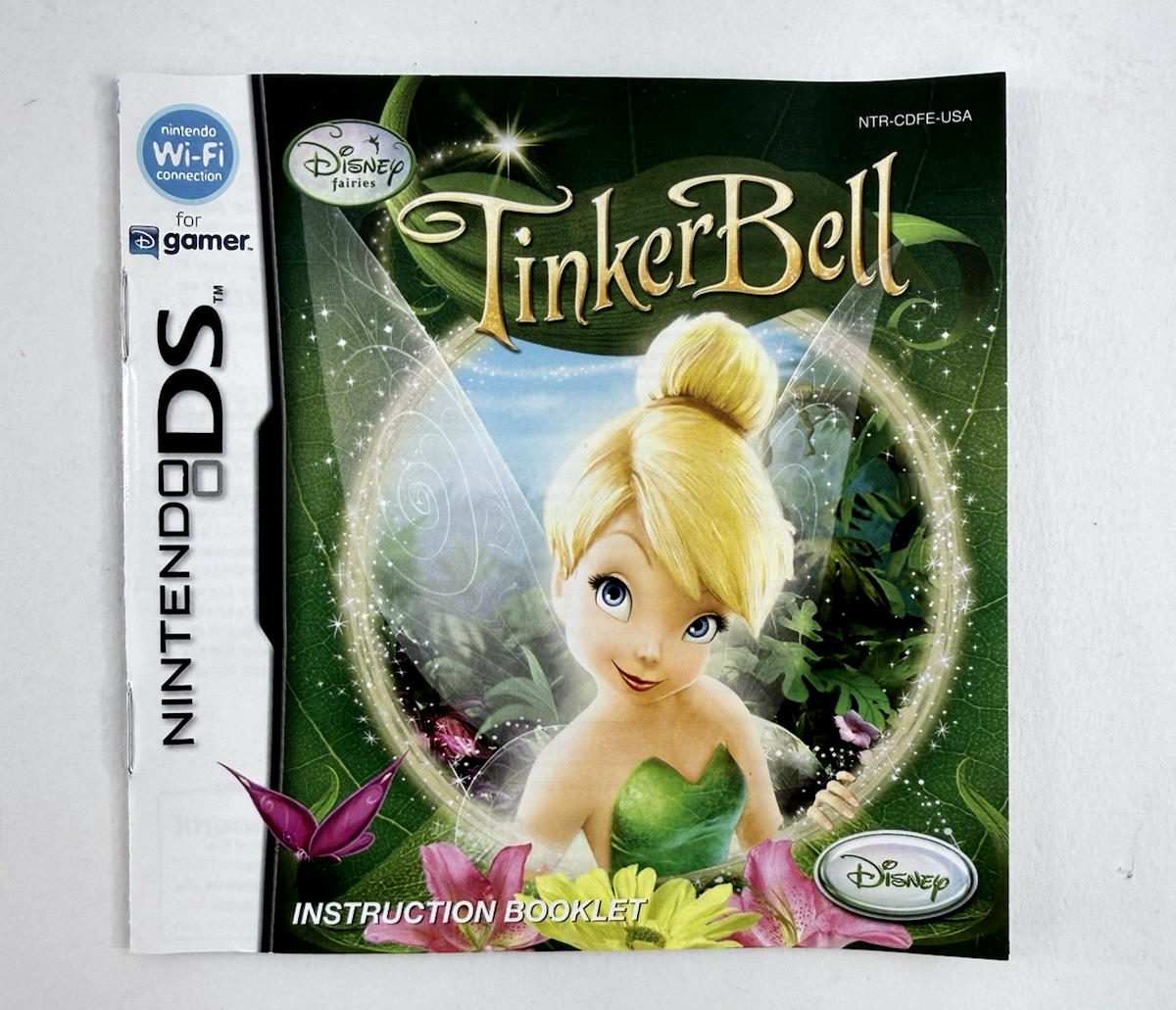 Disney Fairies Tinker Bell (Nintendo DS, 2008) Game Case Manual Inserts - Tested