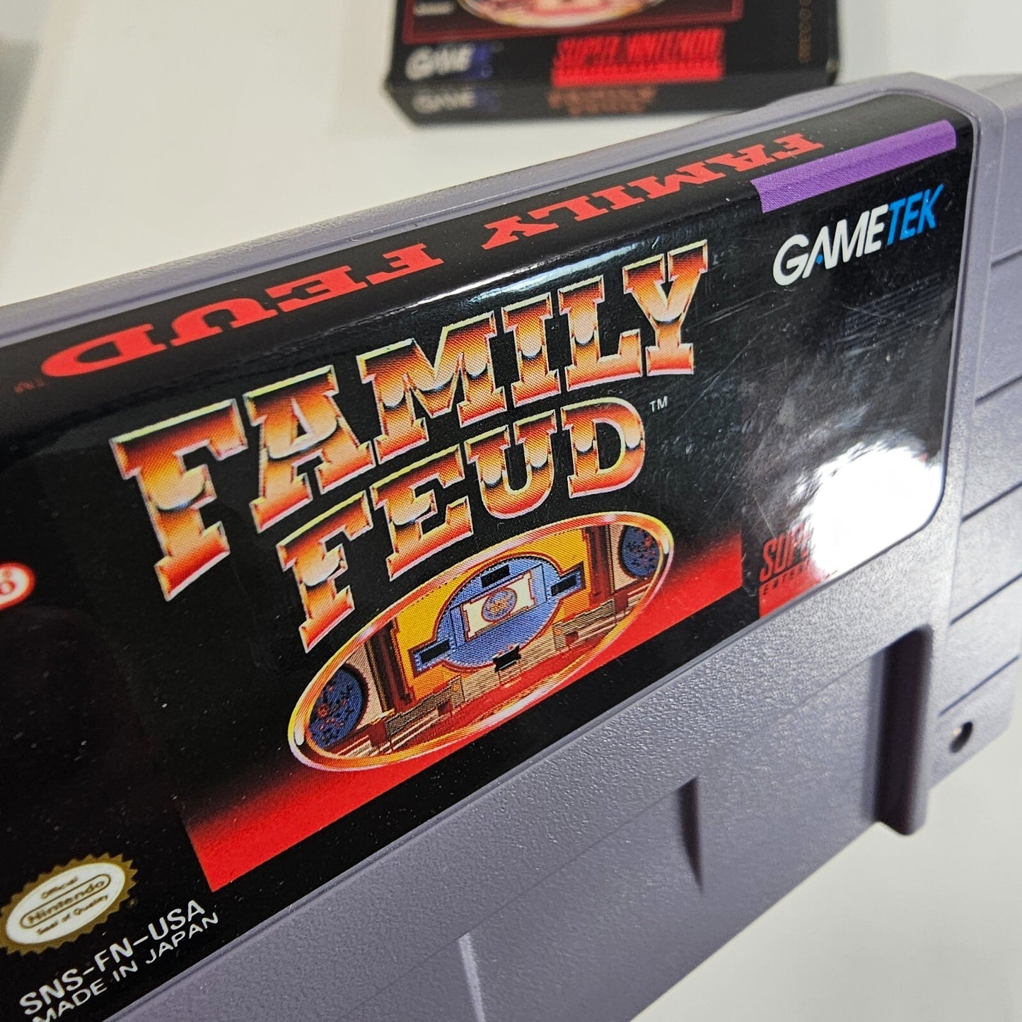 Family Feud (Super Nintendo Entertainment System, 1993) Game Box Manual Insert