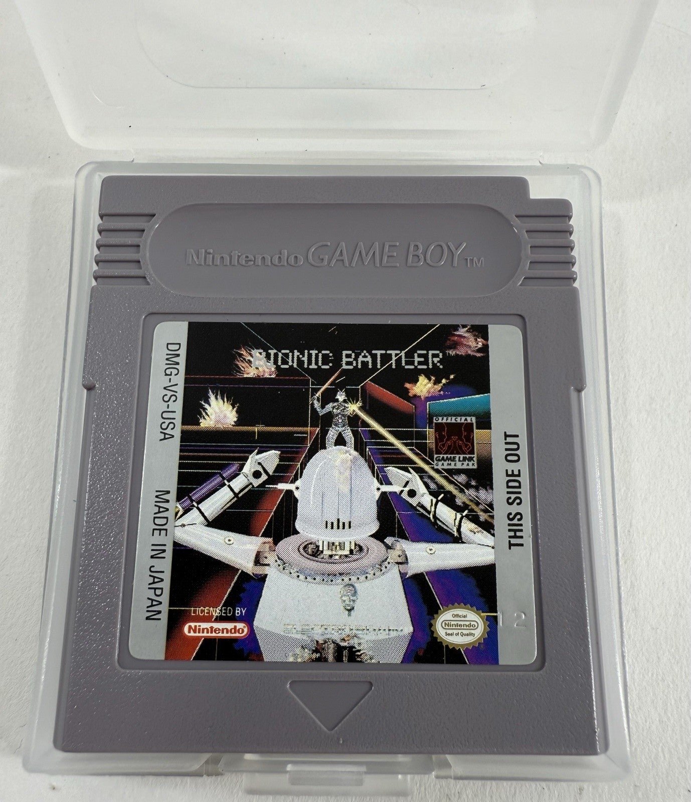 Bionic Battler (Nintendo GameBoy, 1992) Game Box Manual Registration Inserts
