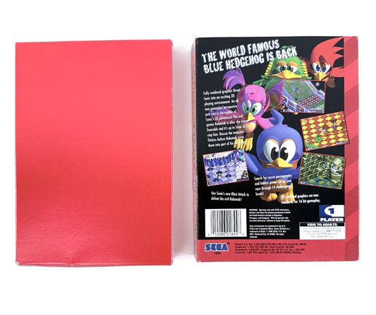 Sonic 3D Blast (SEGA Genesis) Original Cardboard Box - No Game