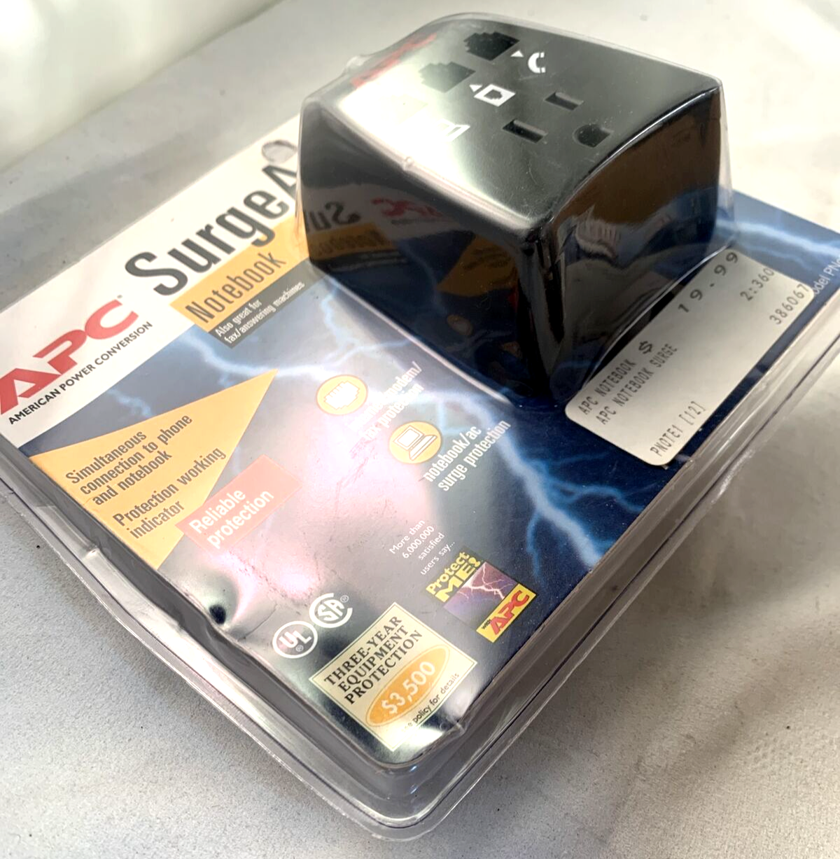 APC SurgeArrest Notebook Laptop Surge Protector 400V Model PNote 1 - New