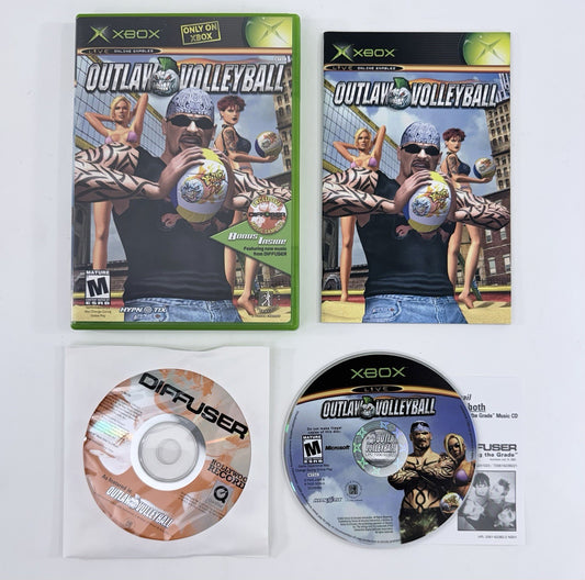 Outlaw Volleyball (Xbox, 2003) Game Case Manual Registration Bonus CD - Tested