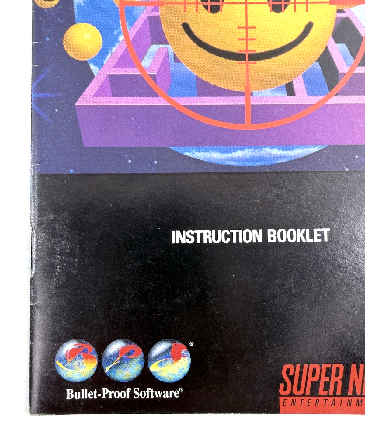 Faceball 2000 Super Nintendo Original Instruction Booklet  SNS-2F-USA