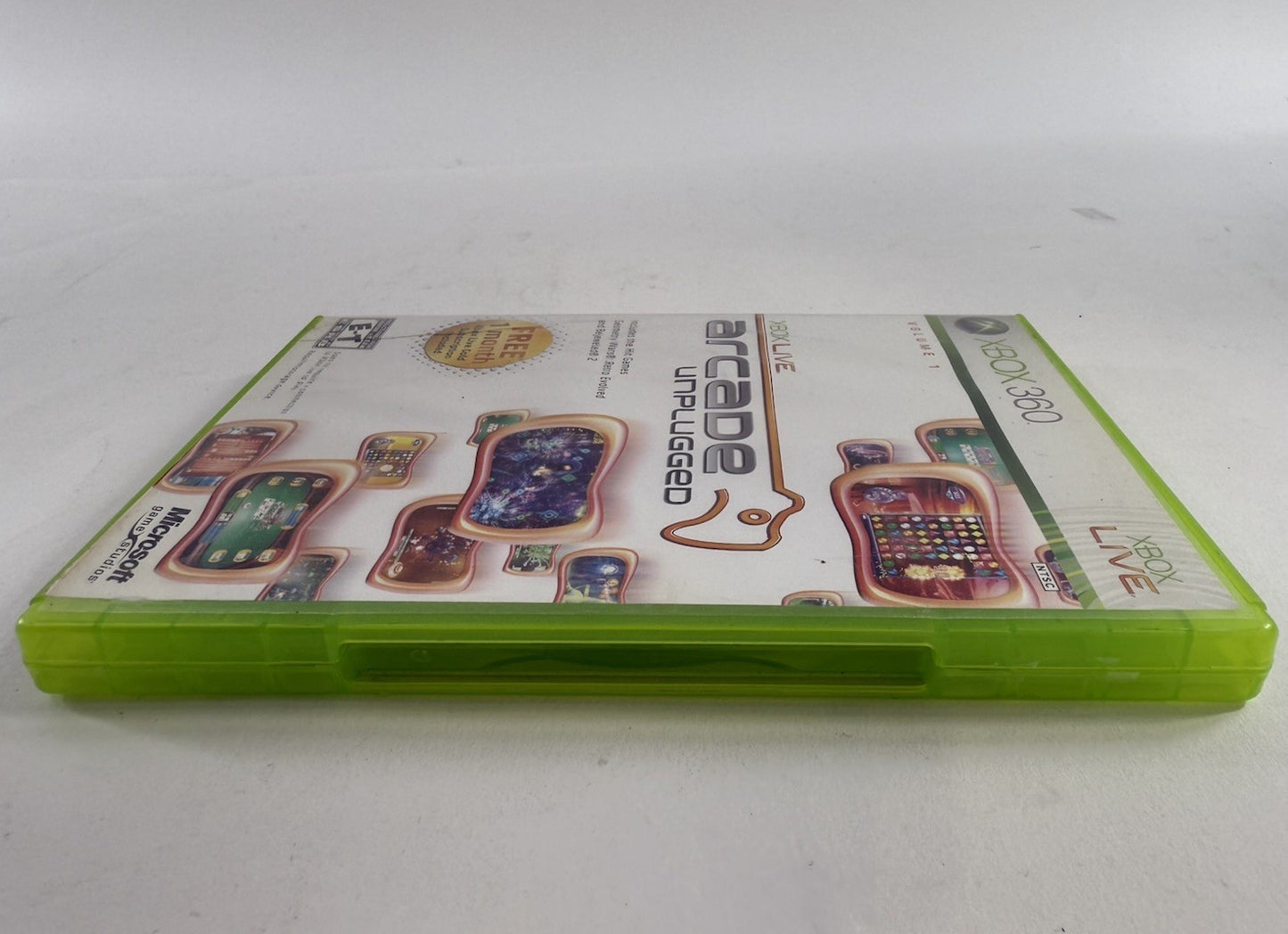 Xbox Live Arcade Unplugged Vol. 1 (Microsoft Xbox 360, 2006) Game and Case