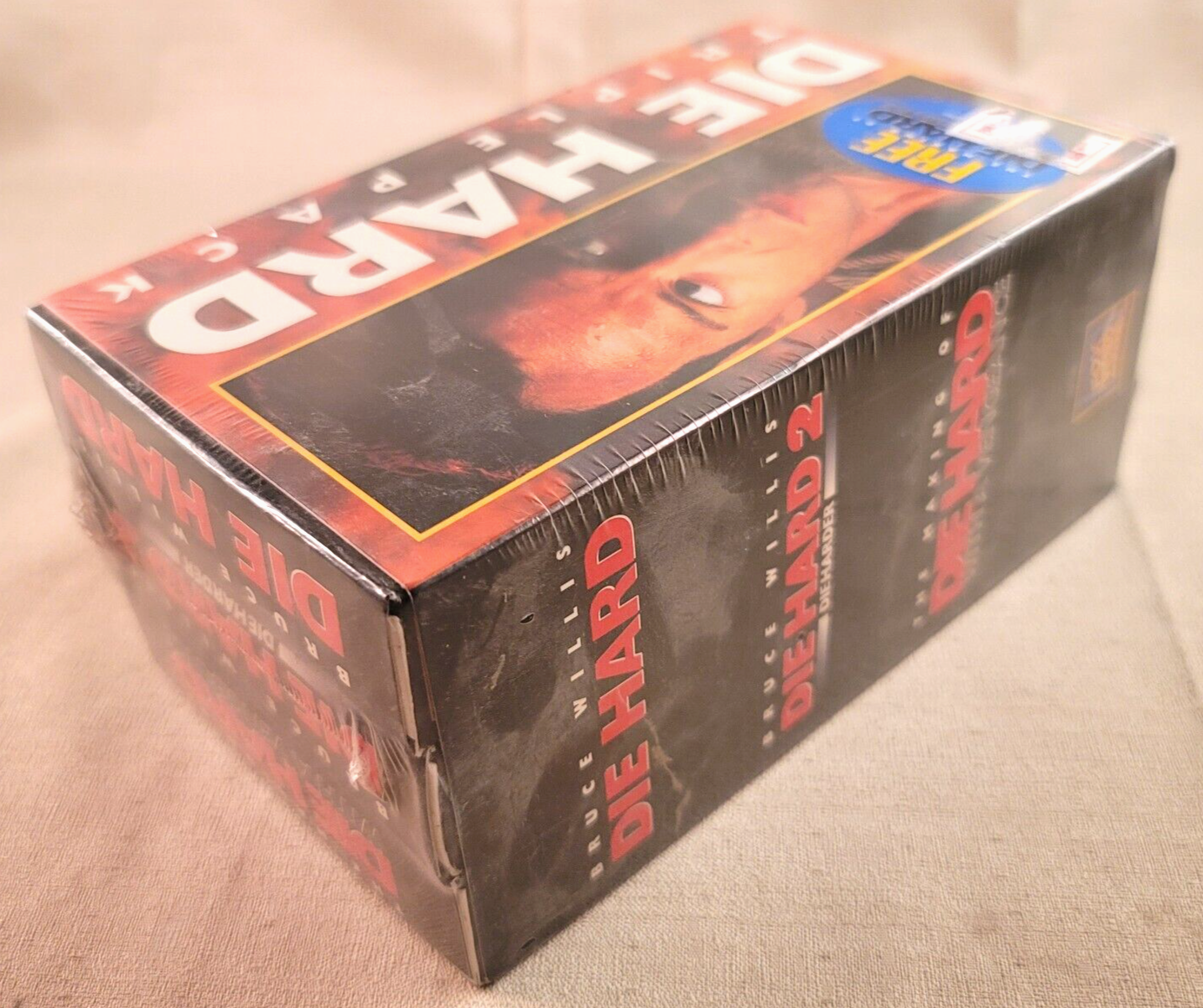 Die Hard VHS Tape Triple Pack (VHS, 1995) NEW, Factory Sealed - Watermarks