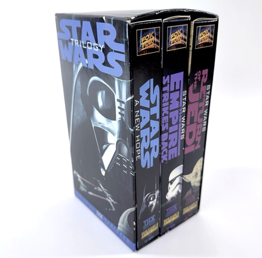 Star Wars Trilogy (VHS, 1995) Fox Video Theatrical 3-Tape Set Box Set - Tested