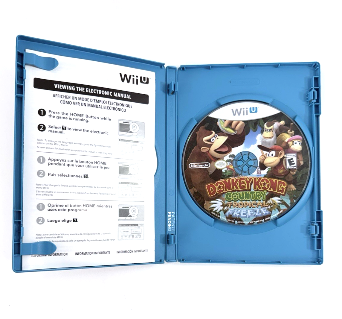 Donkey Kong Country: Tropical Freeze (Wii U, 2016) Game Case Manual - Tested