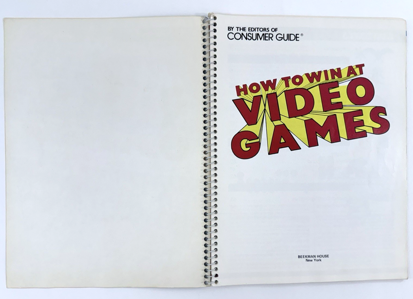 How To Win At Video Games by the Editors of Consumer Guide (Paperback, 1982)