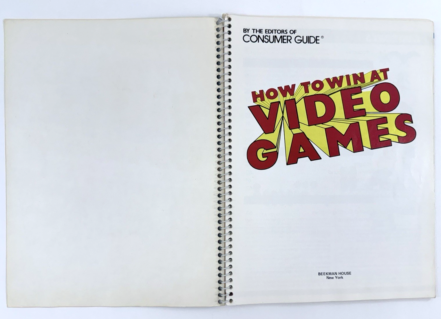 How To Win At Video Games by the Editors of Consumer Guide (Paperback, 1982)