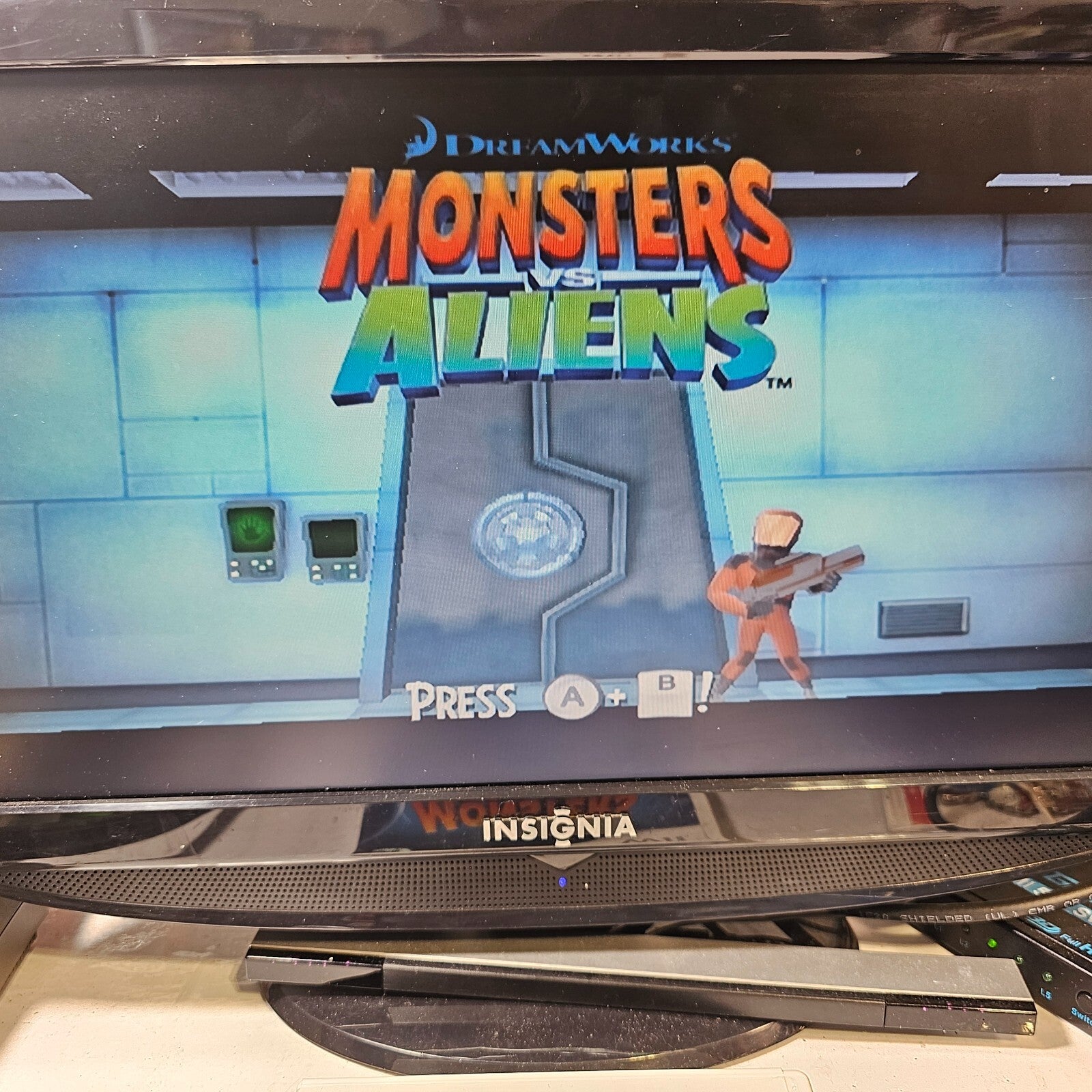 Monsters vs. Aliens (Nintendo Wii, 2009) Game Case Manual - Tested and Working