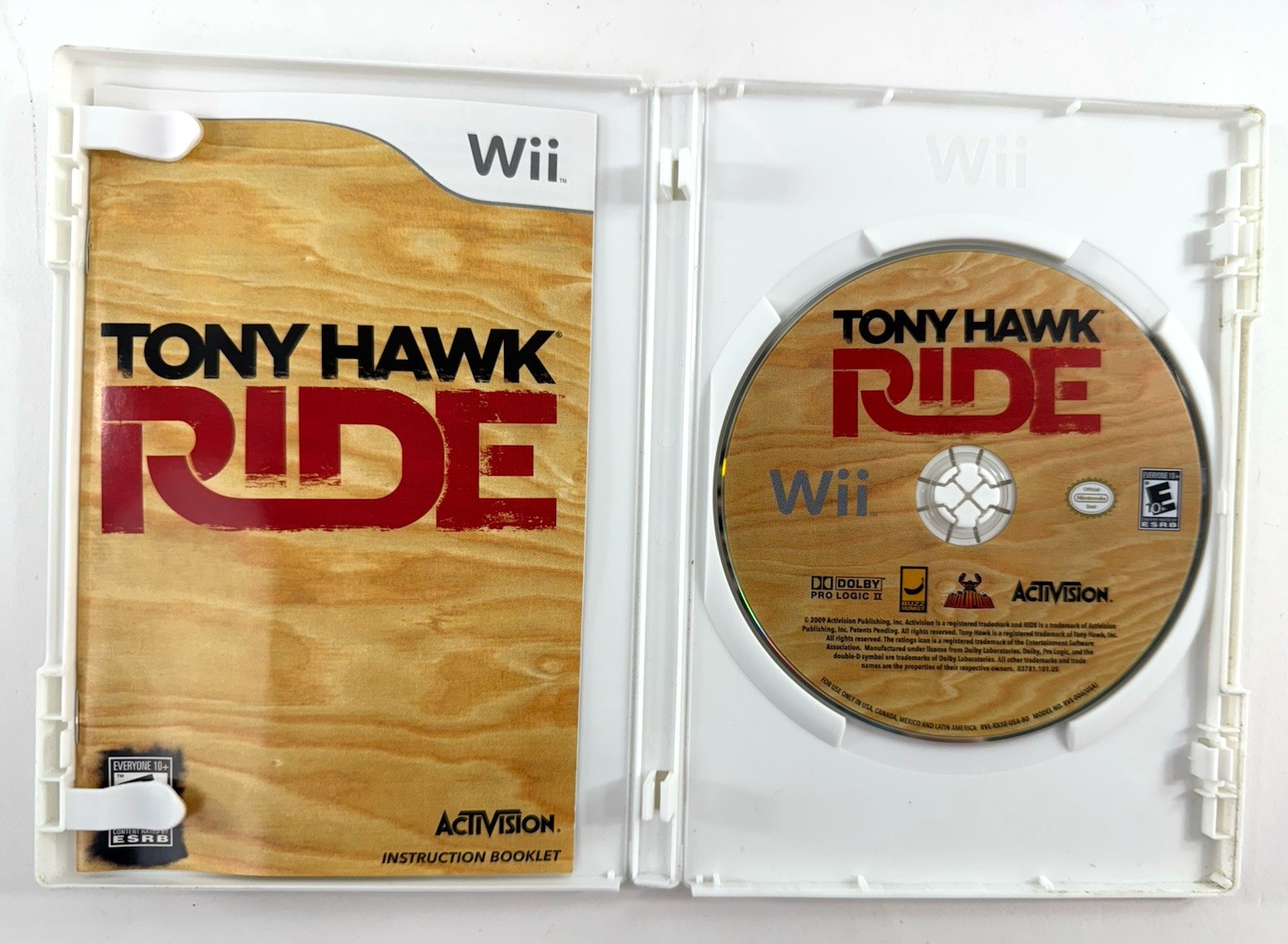 Tony Hawk Ride (Nintendo Wii, 2009) Game, Case, Manual - Tested