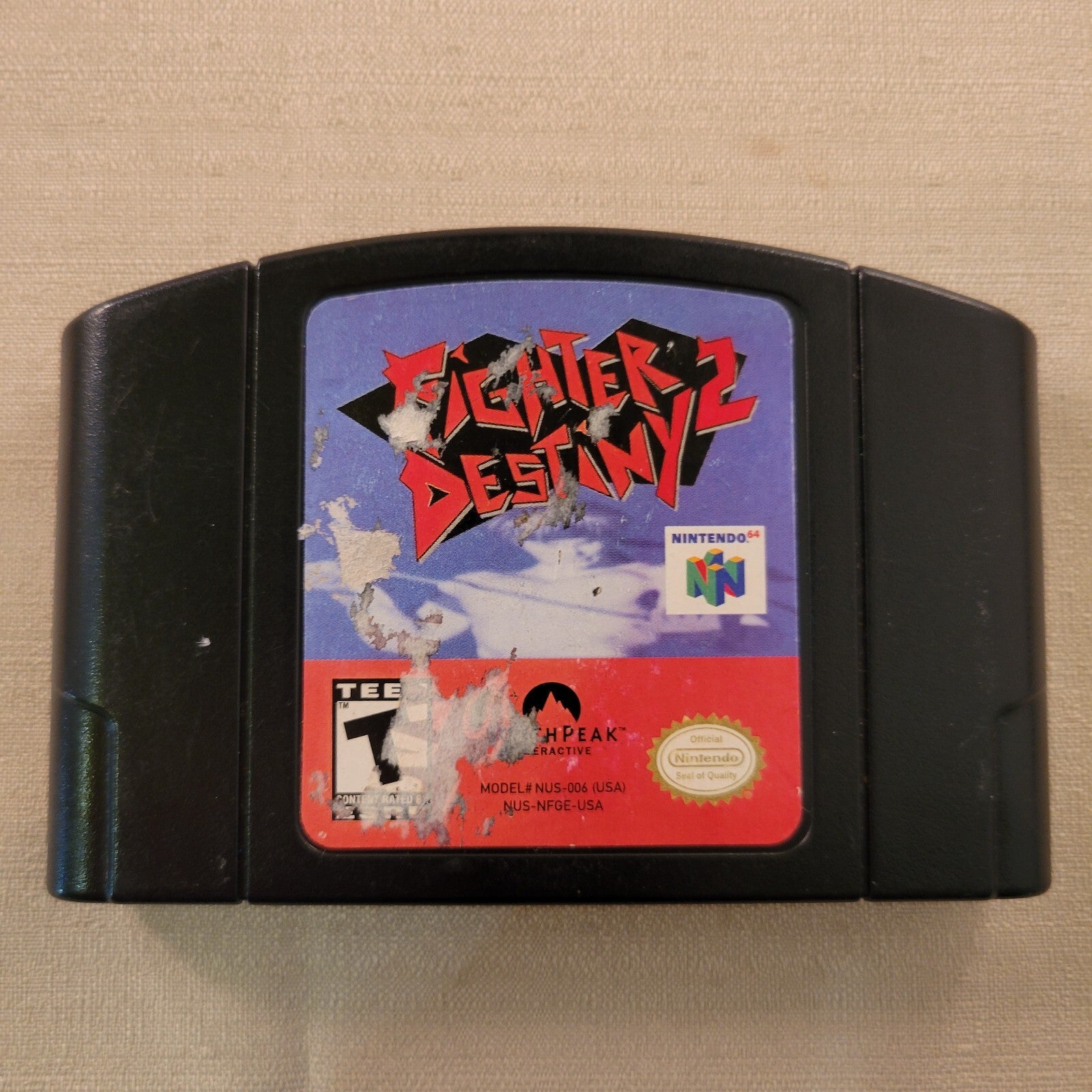 Fighter Destiny 2 (Nintendo 64, 2000) Game Cartridge - Tested and Working
