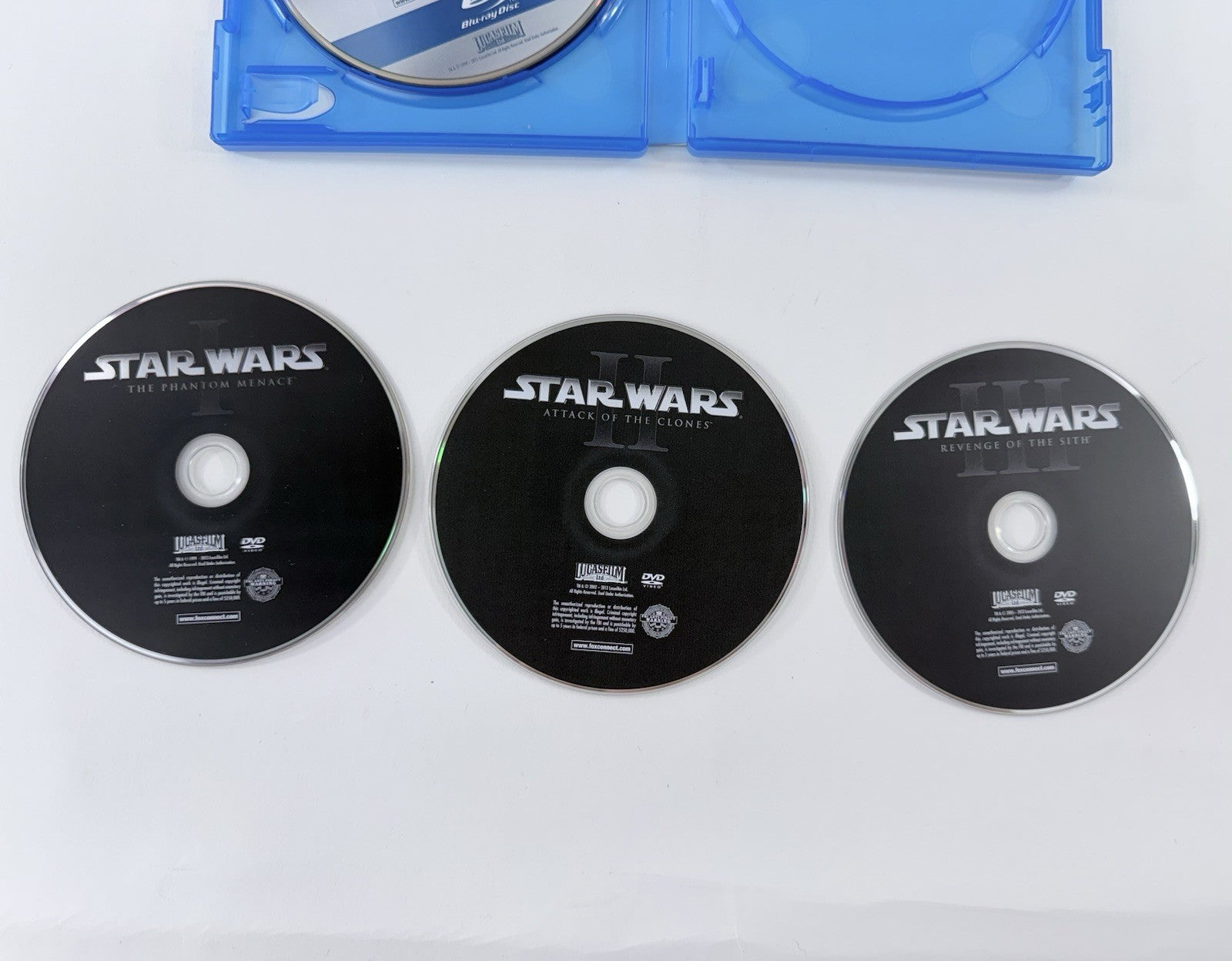 Star Wars Trilogy: Ep. I-III (Blu-ray Film Bundle) The Force Awakens, Last Jedi