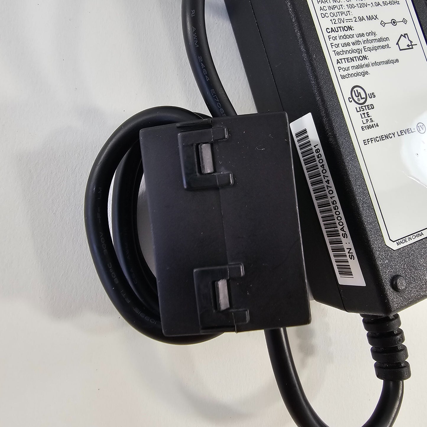 2Wire YM-1031A AC/DC Adapter 12V 2.9A Power Supply - Tested and Working