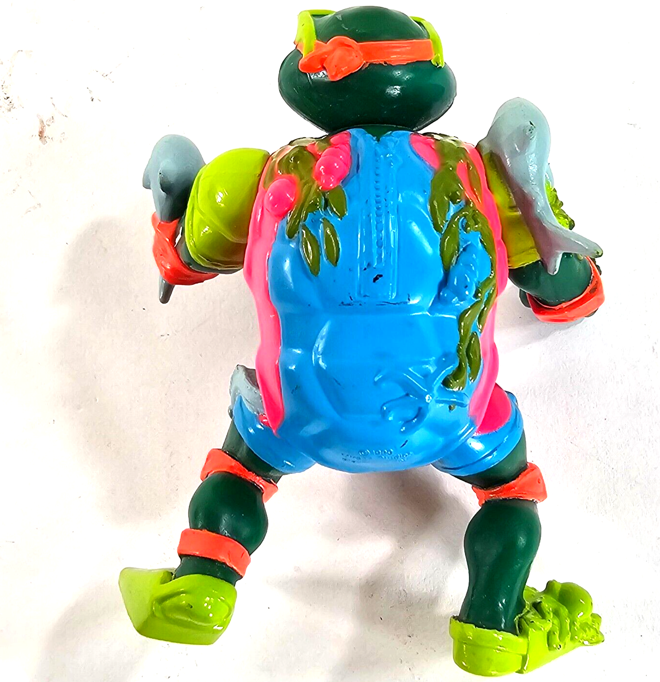 Playmates 1990 Teenage Mutant Ninja Turtles Mike the Sewer Surfer Action Figure