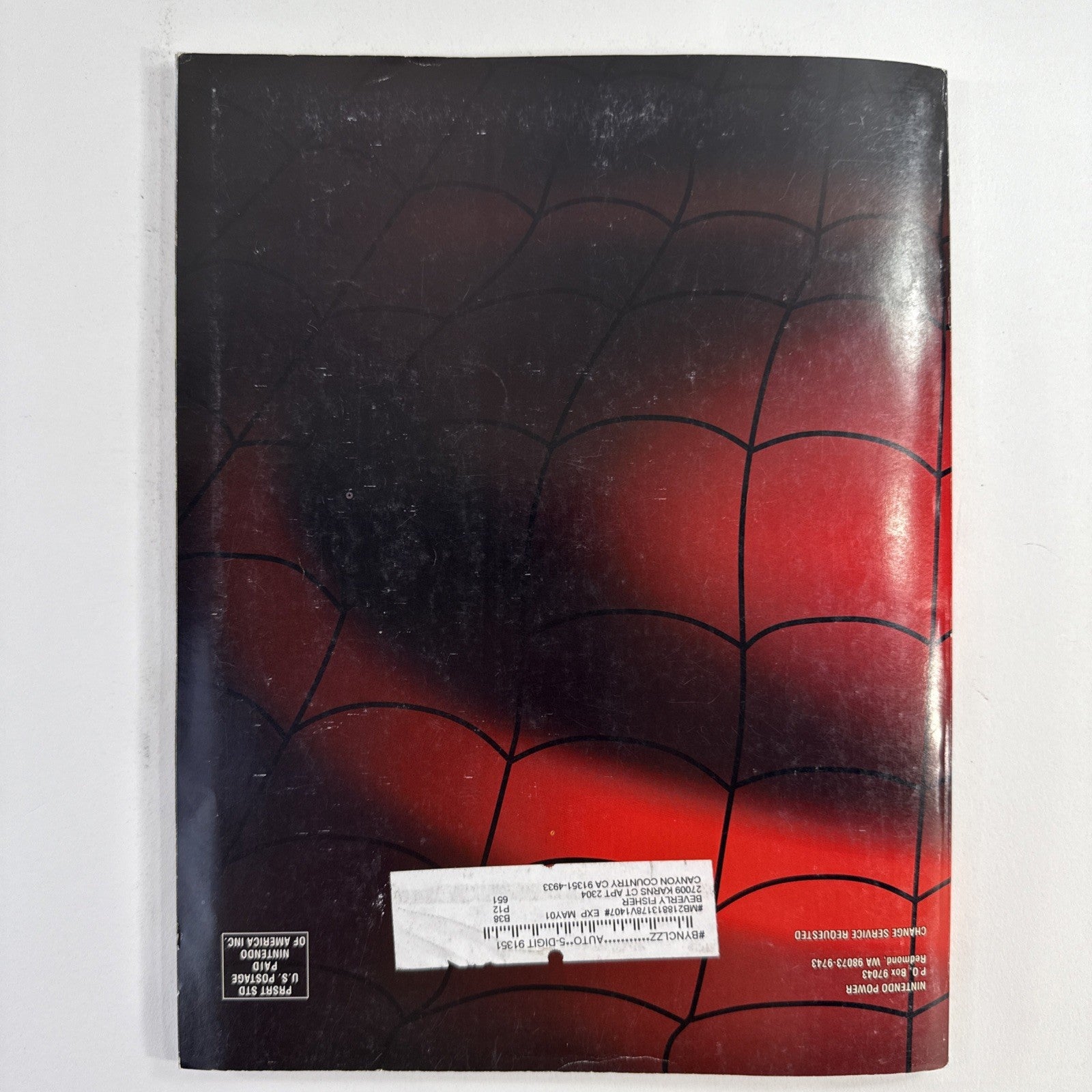 2001 Nintendo Power Vol. 140 Spider-Man Cover w/Poster, Pokémon Comic, Stickers