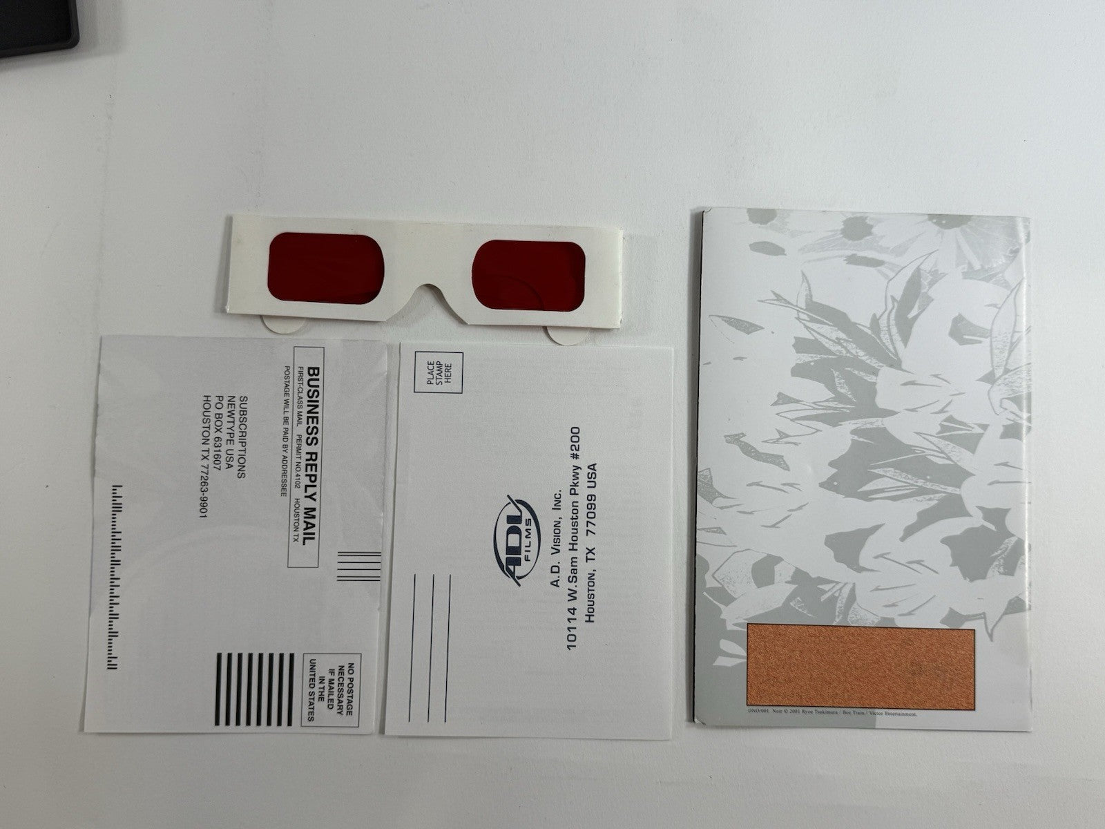 Noir - Vol. 1: Shades of Darkness (DVD, 2003) with Inserts & 3D glasses - Tested