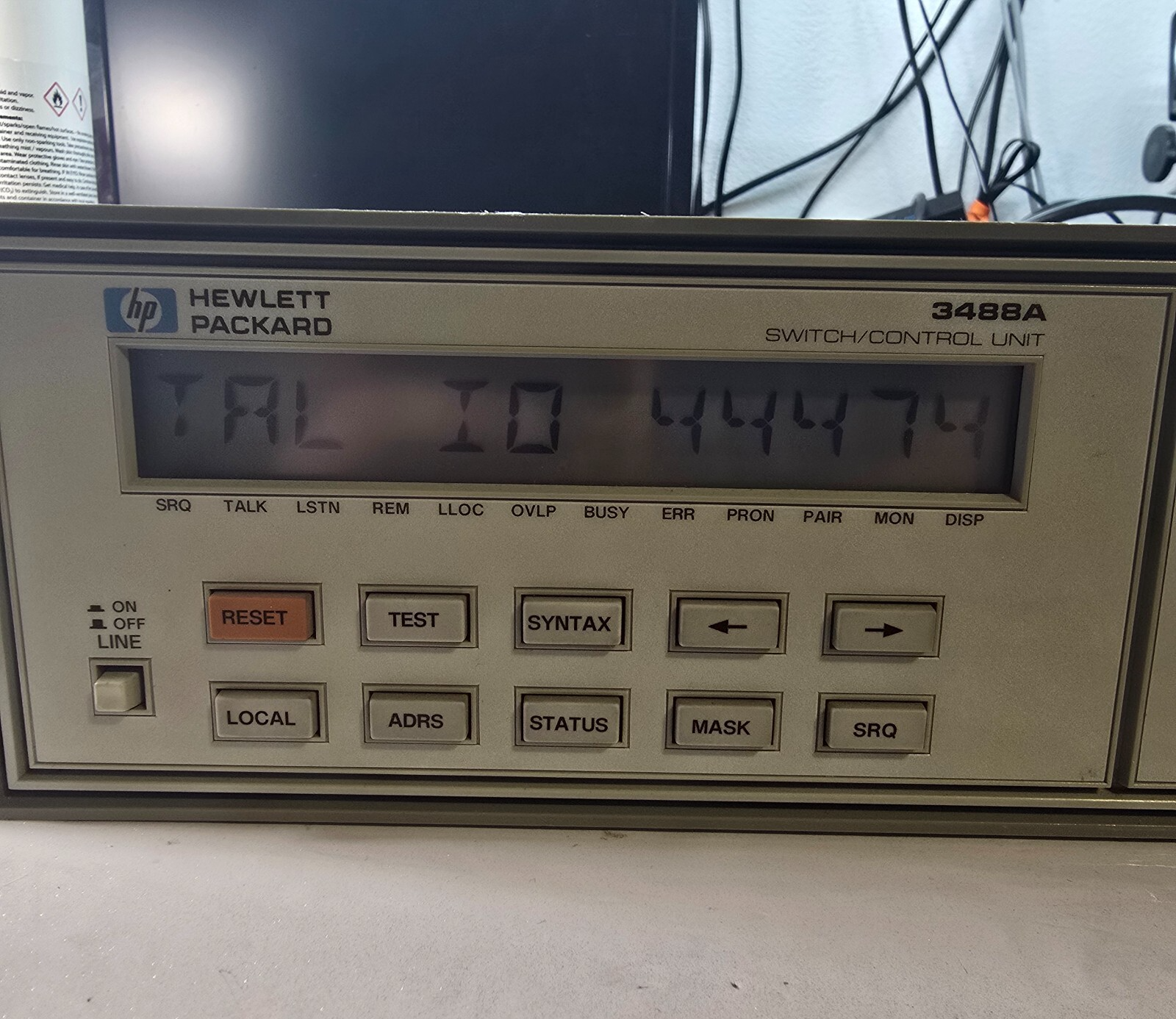 HP Agilent 44474A Digital Input/Output Switch Module - Tested and Working (1176)