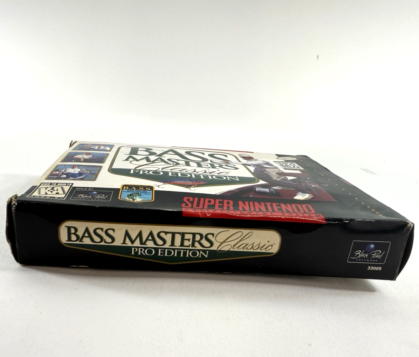 Bass Masters Classic Pro Edition (Super Nintendo, 1996) Game Box Manual Inserts