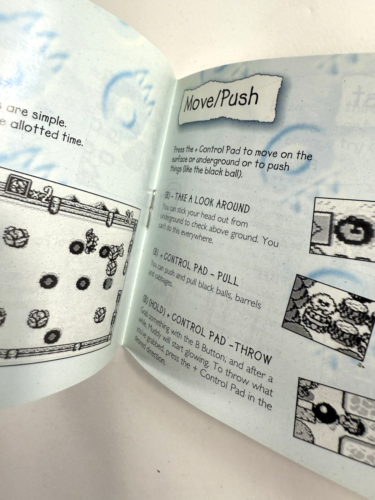 Mole Mania (Nintendo Gameboy, 1997) Game Case Manual Inserts - Tested