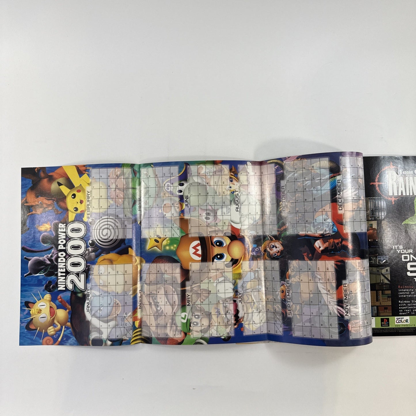 Nintendo Power Magazine Jan. 2000 Vol. 128 Mario Party 2 w/Poster & Comic