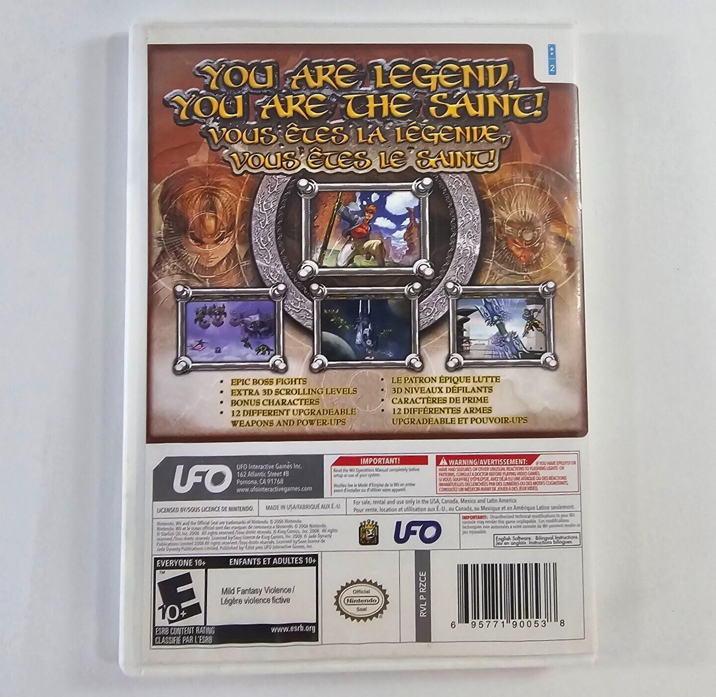 Saint (Nintendo Wii, 2009) Game Case Manual - Tested and Working