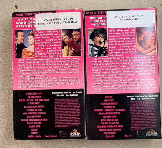 The Pink Panther/Pink Panther Strikes Again (VHS, 1999)