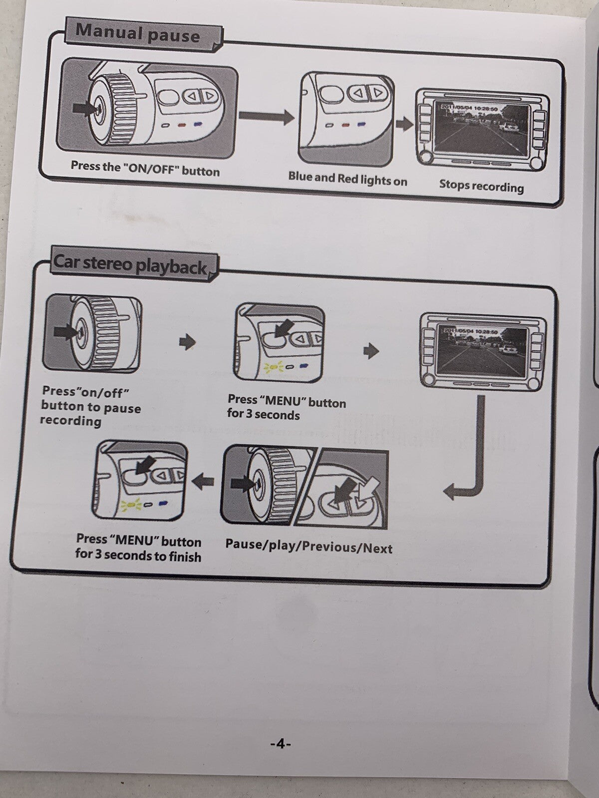 1080P 2.5" Dash Cam G-Sensor Video and Audio Recorder  - No Screen