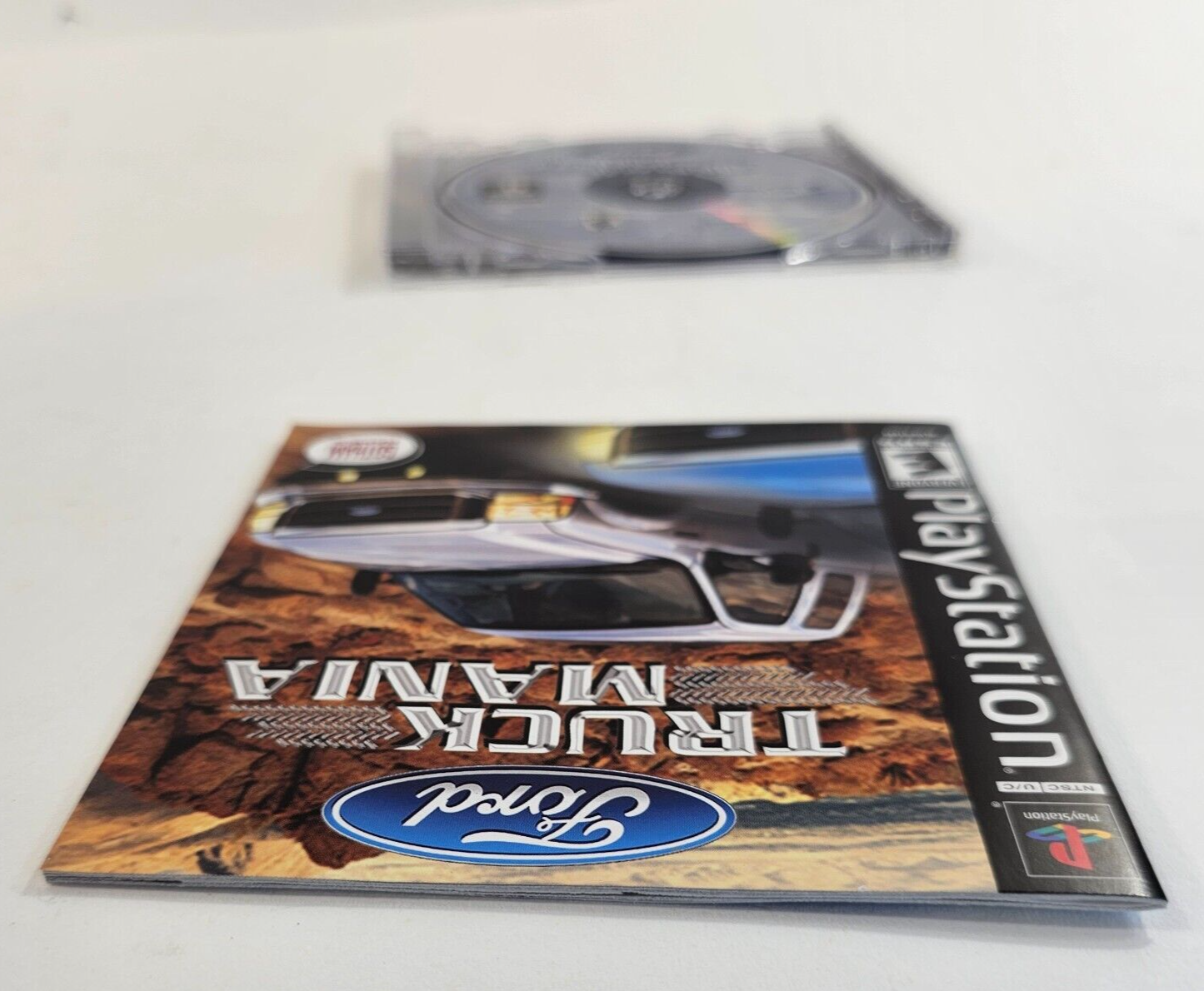 Ford Truck Mania (Sony PlayStation 1, 2003) Game Case Manual Registration Card