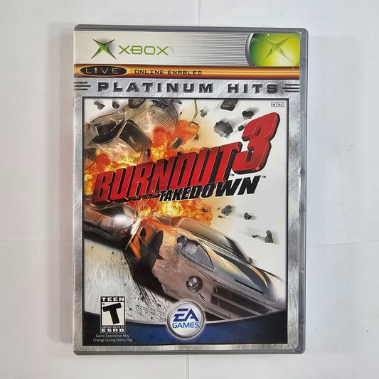 Burnout 3: Takedown (Microsoft Xbox, 2004) Game Case Manual Insert - Tested